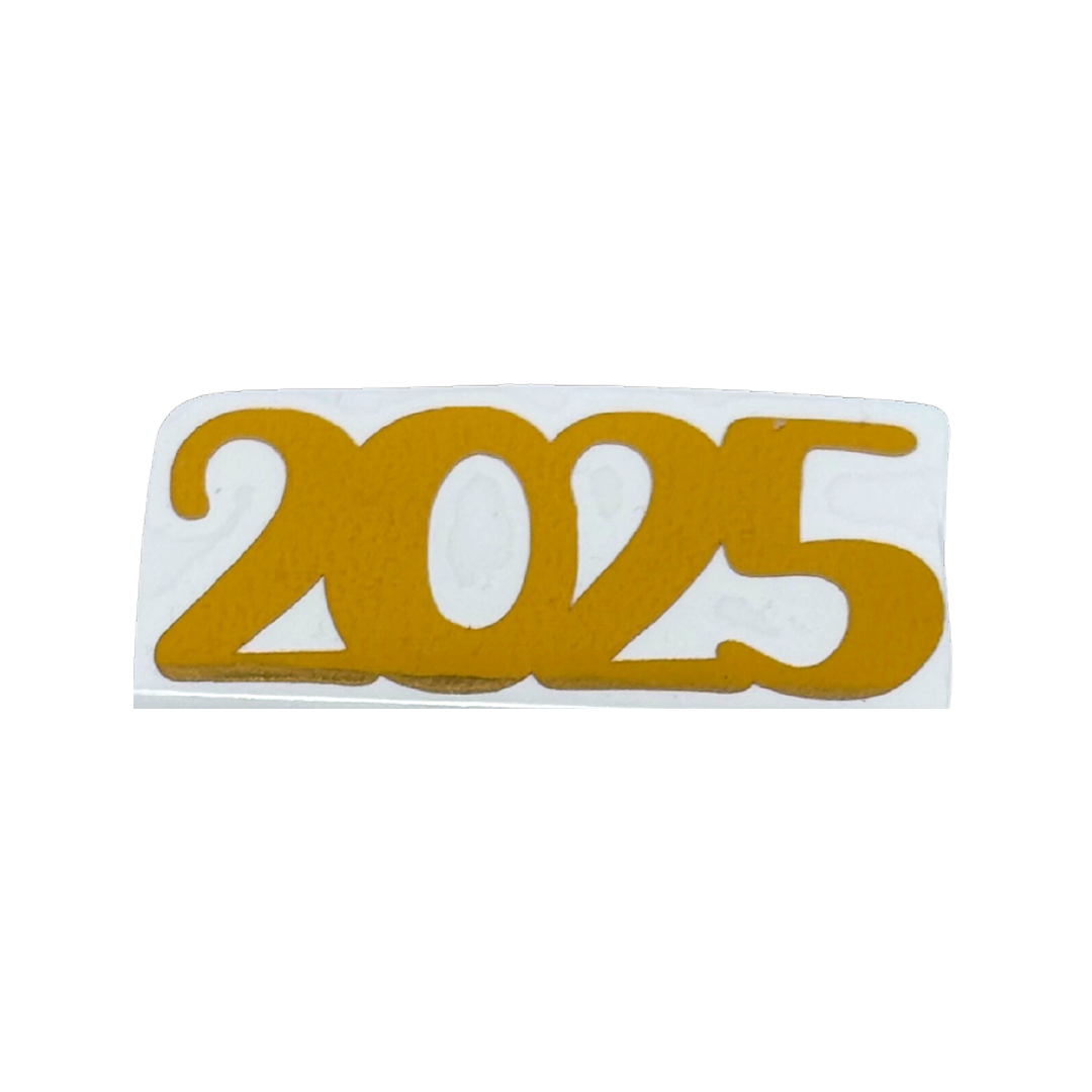 Vinil "2025" 5 cm c/6 pzs