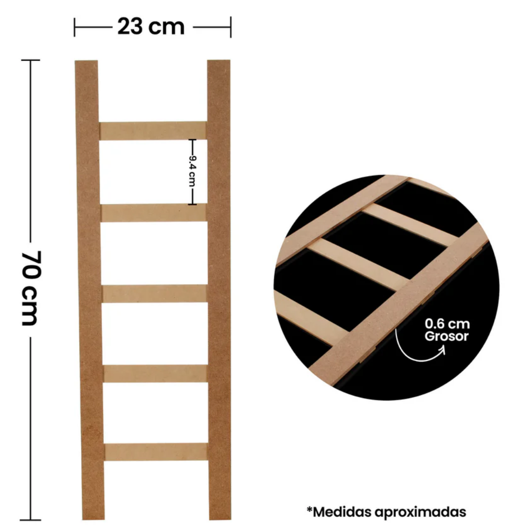 (10953) Escalera decorativa 70x23 cm