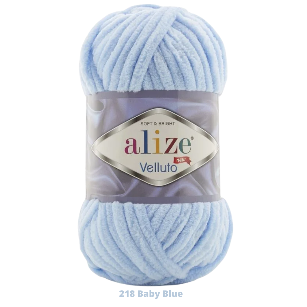 Velluto 100 Gr C-218 Baby Blue