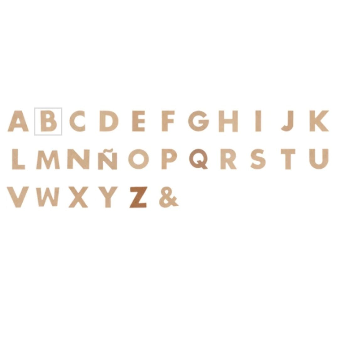 (9156) Letras Mayúsculas De Macosel 6cm