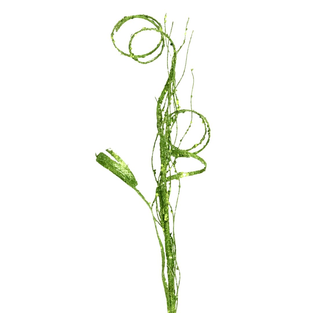 (229-5336) Follaje espiral escarchado 55 cm