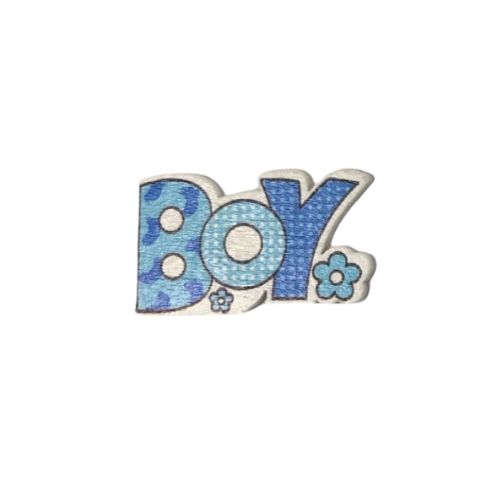 (25219) Figura de madera boy celeste 3.5 cm c/12 pz