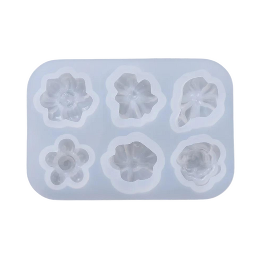 (26587)  Molde de silicon flores 8.5 x 5.5 cm