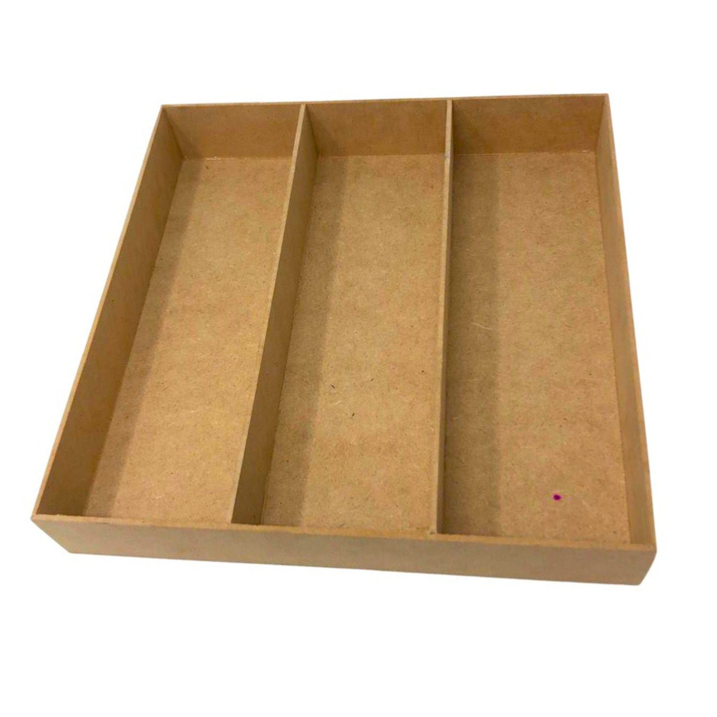 (27604) Base de madera cuadrada c/3 25x25x4cm
