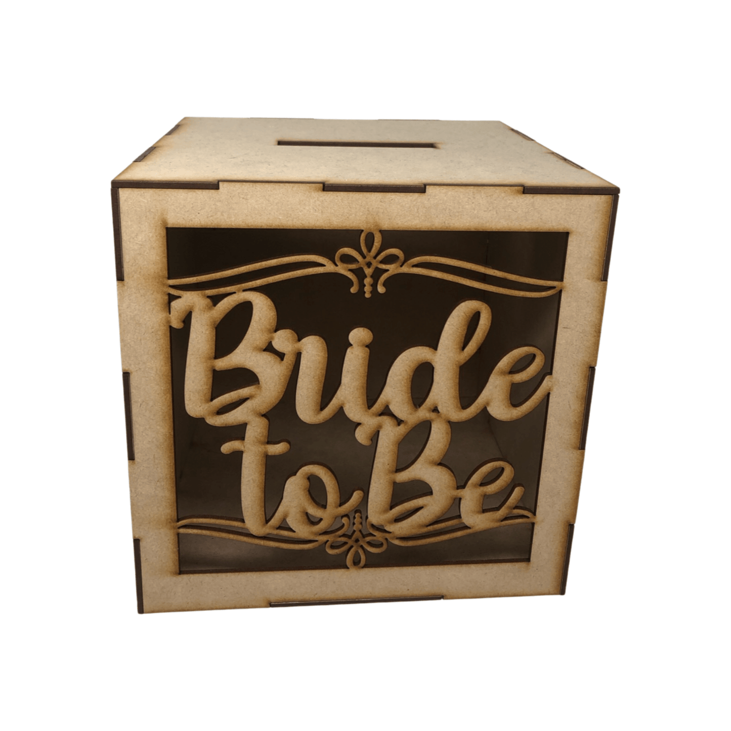 (27766) Buzon c/ventana Bride to be , 20 x 20 cm