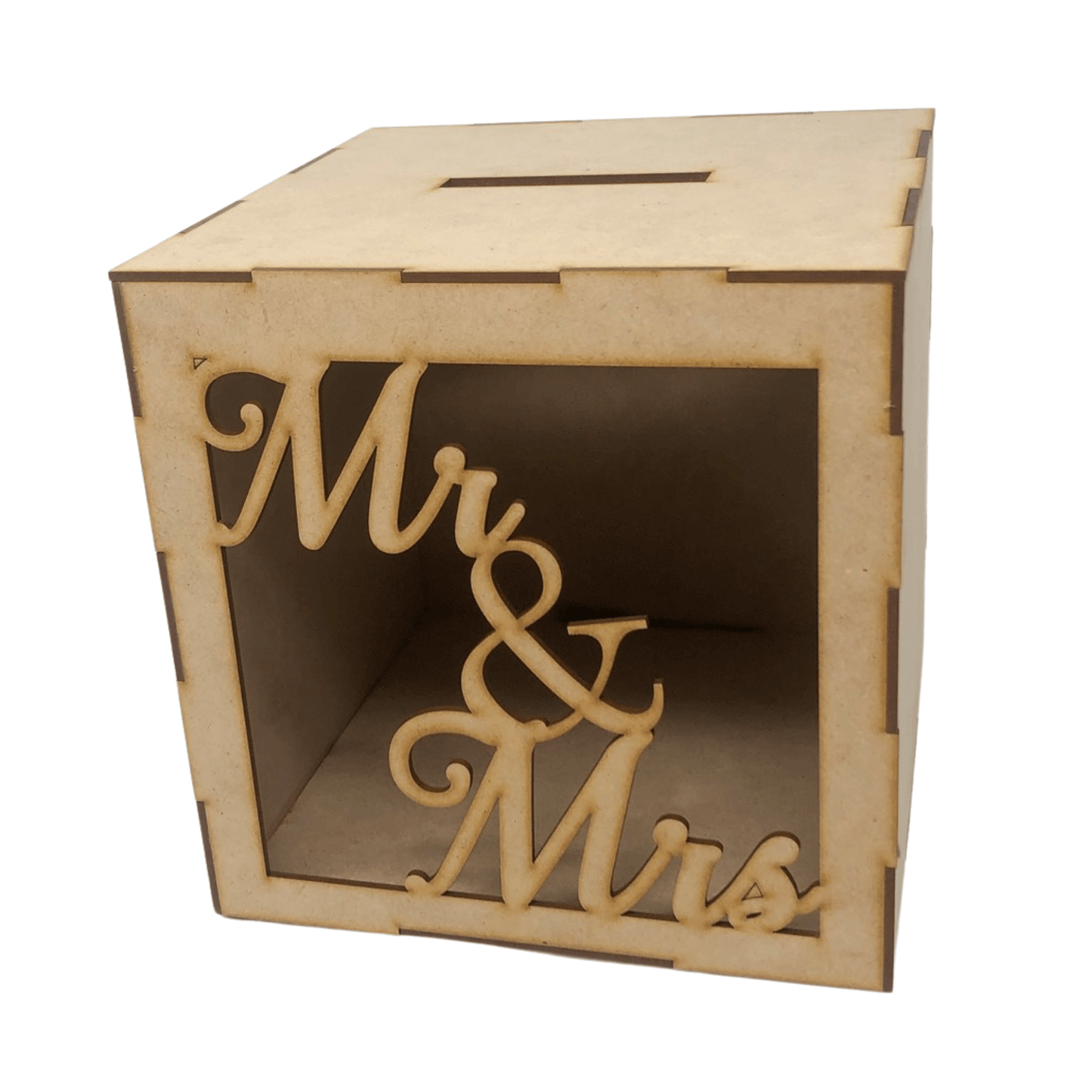 (27766) Buzon c/ventana Mr & Mrs, 20 x 20 cm