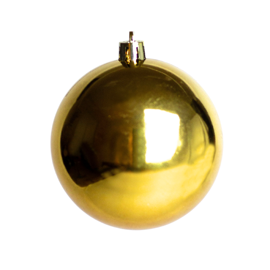 (Bhk01004G) Paq. De Esferas navideñas De 8Cm C/9Pcs, Dorado