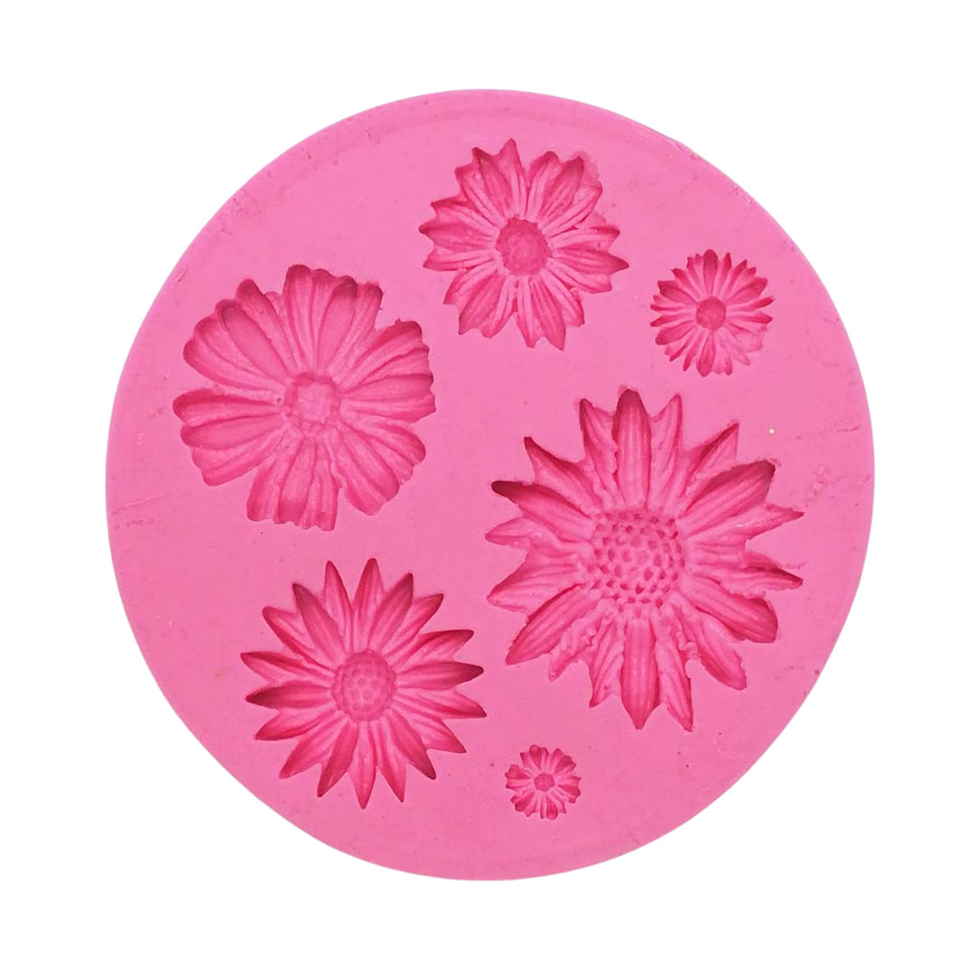 (28842) Molde de silicon flores 7 x 10 cm