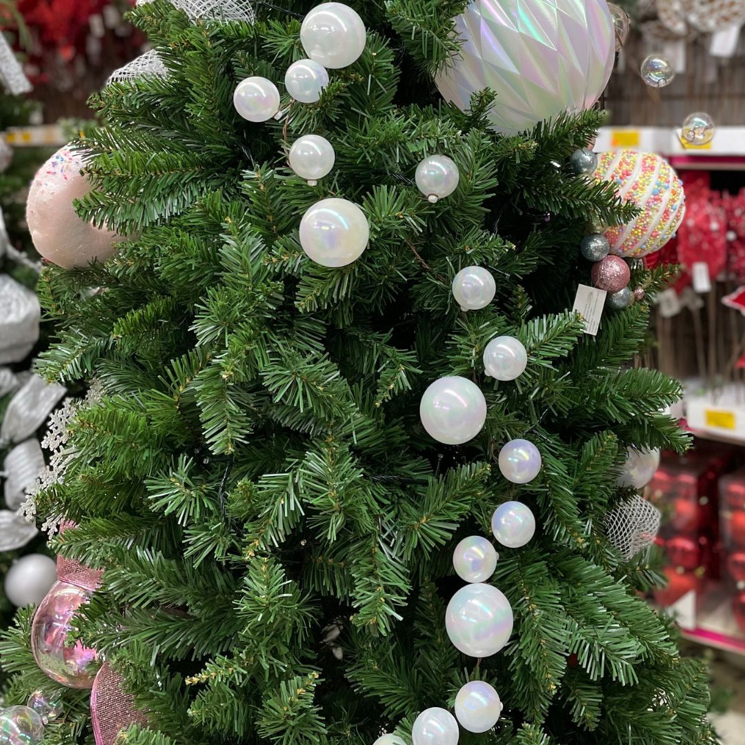 (FLP0011W) Follaje metalico 110 cm blanco