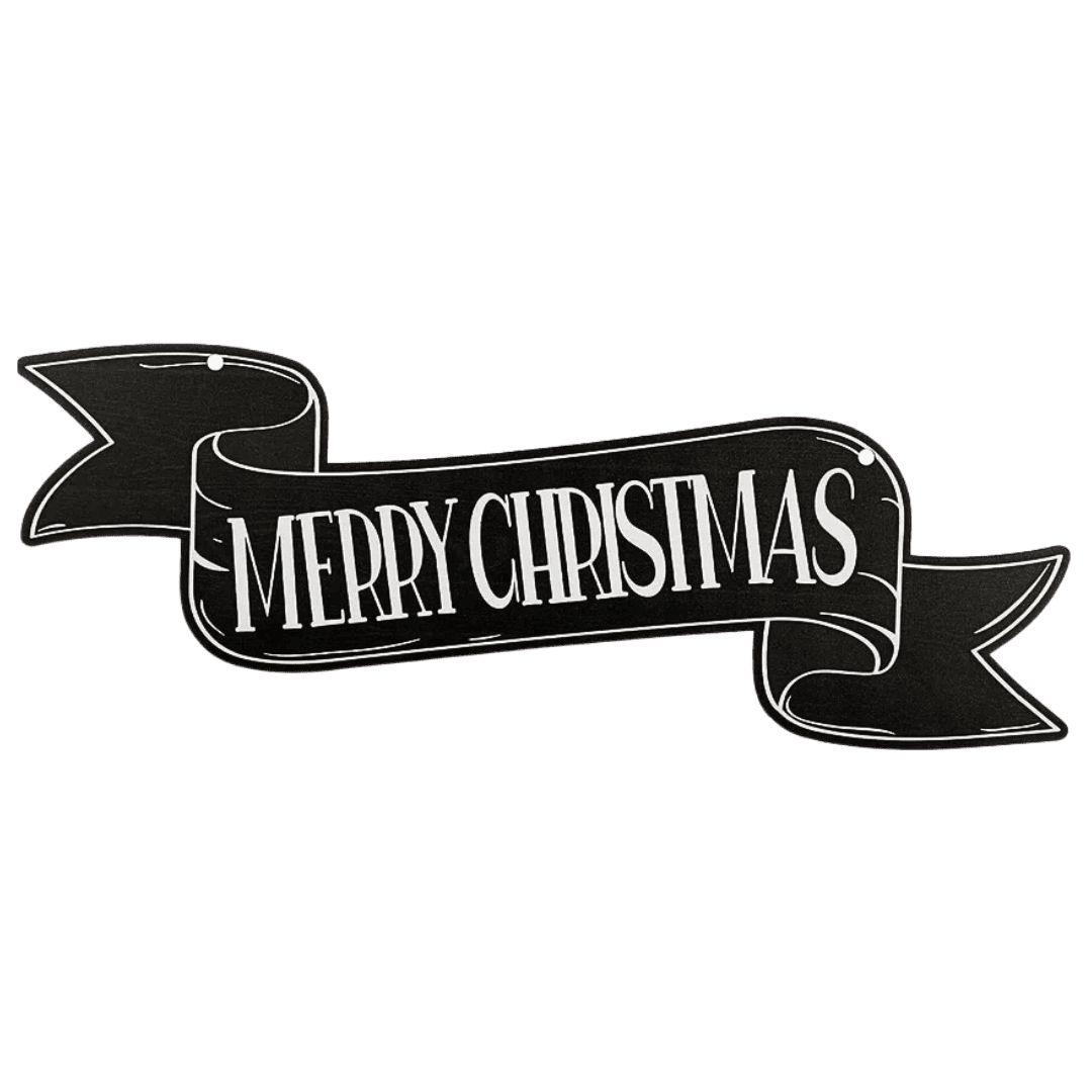 LETRERO MERRY CHRISMAS 22X50CM