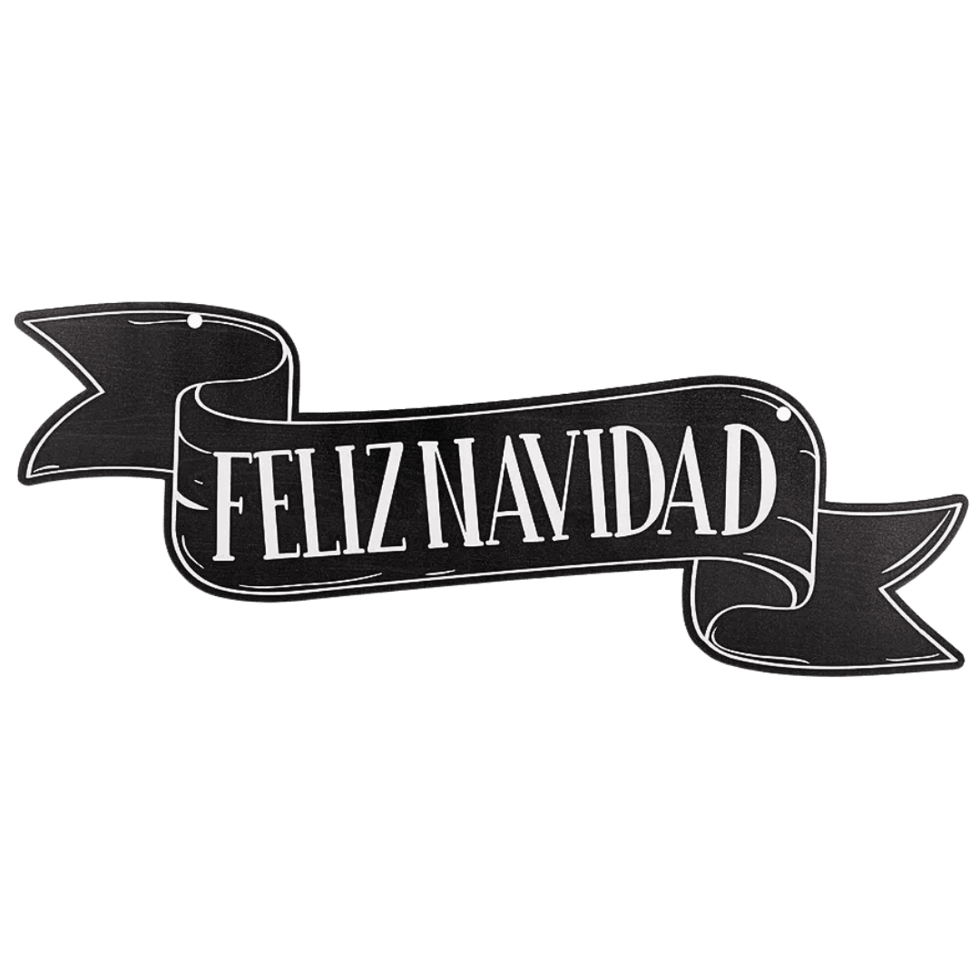 LETRERO FELIZ NAVIDAD 22X50CM