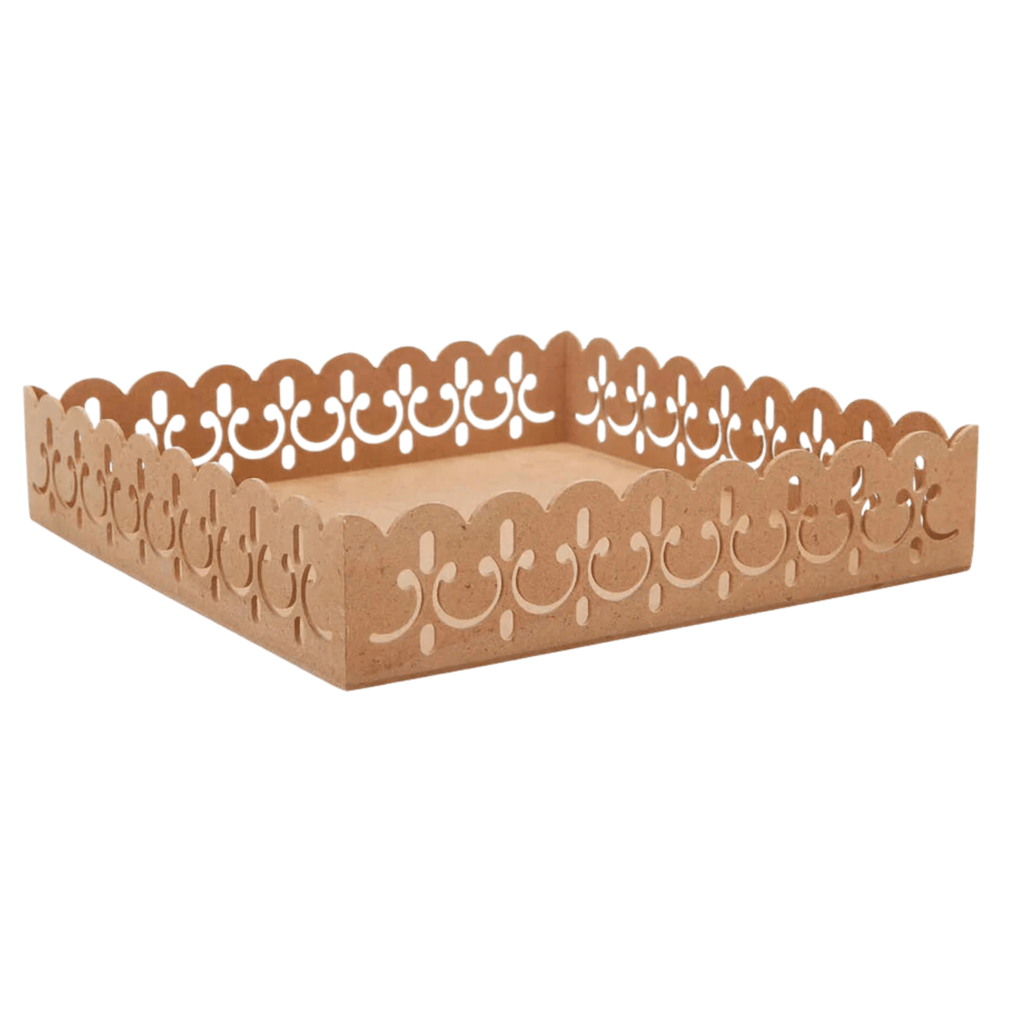 (544) Base de madera garigoleada, 30 x 6 cm