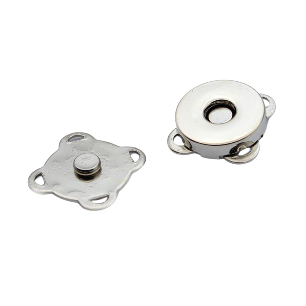 Broche de Iman Para Bolsa 18 mm C/5 Pzas en Color Dorado o Plata