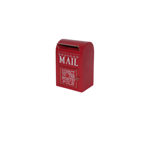 (22RC1444A) Buzon Metálico 19X12X27 Cm Rojo