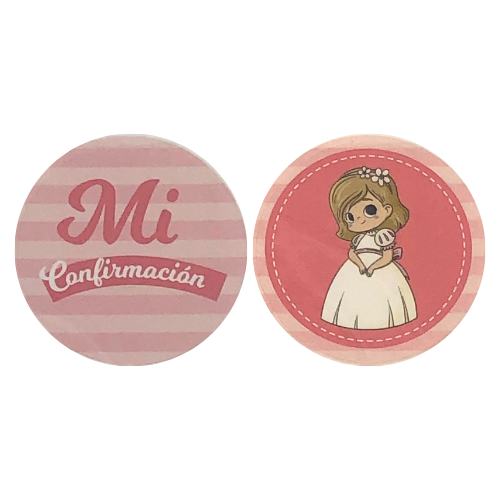 (80174) Sticker redonda laminada c/16 pz