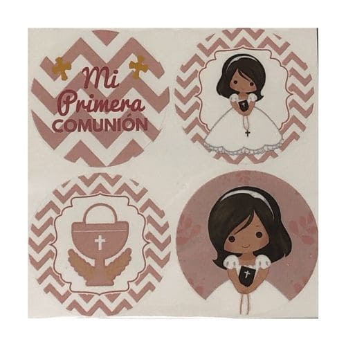 (80174) Sticker redonda laminada c/16 pz