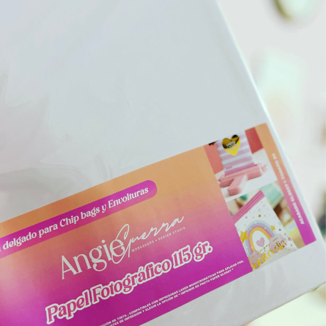 (80179) Papel fotografico 115 gr c/50 hojas