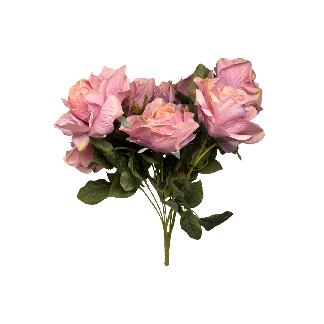 (82491) Ramito de flores artificiales x9 45 cm