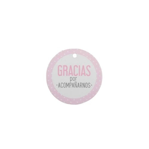 (8501) Tarjeta de agradecimiento 3.5x3.5 cm 24 pz, varios diseños