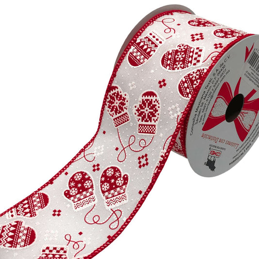 (9099) Liston guantes navideños