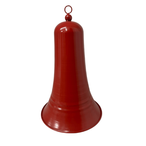 Campana metalica 30X20CM roja