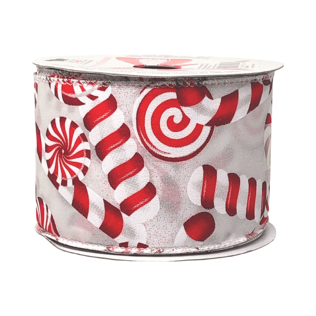 (9103) Liston navideño caramelos y bastones