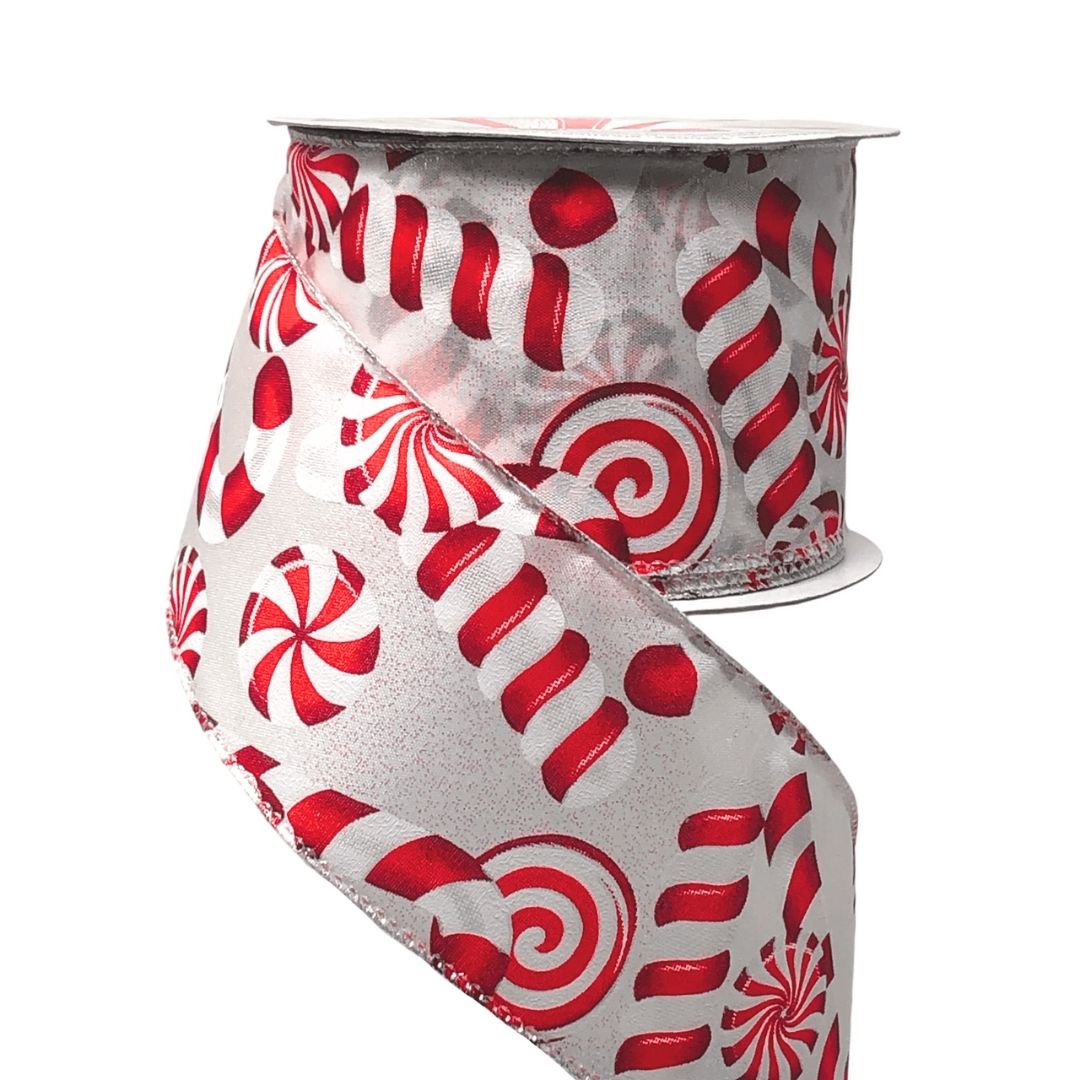 (9103) Liston navideño caramelos y bastones