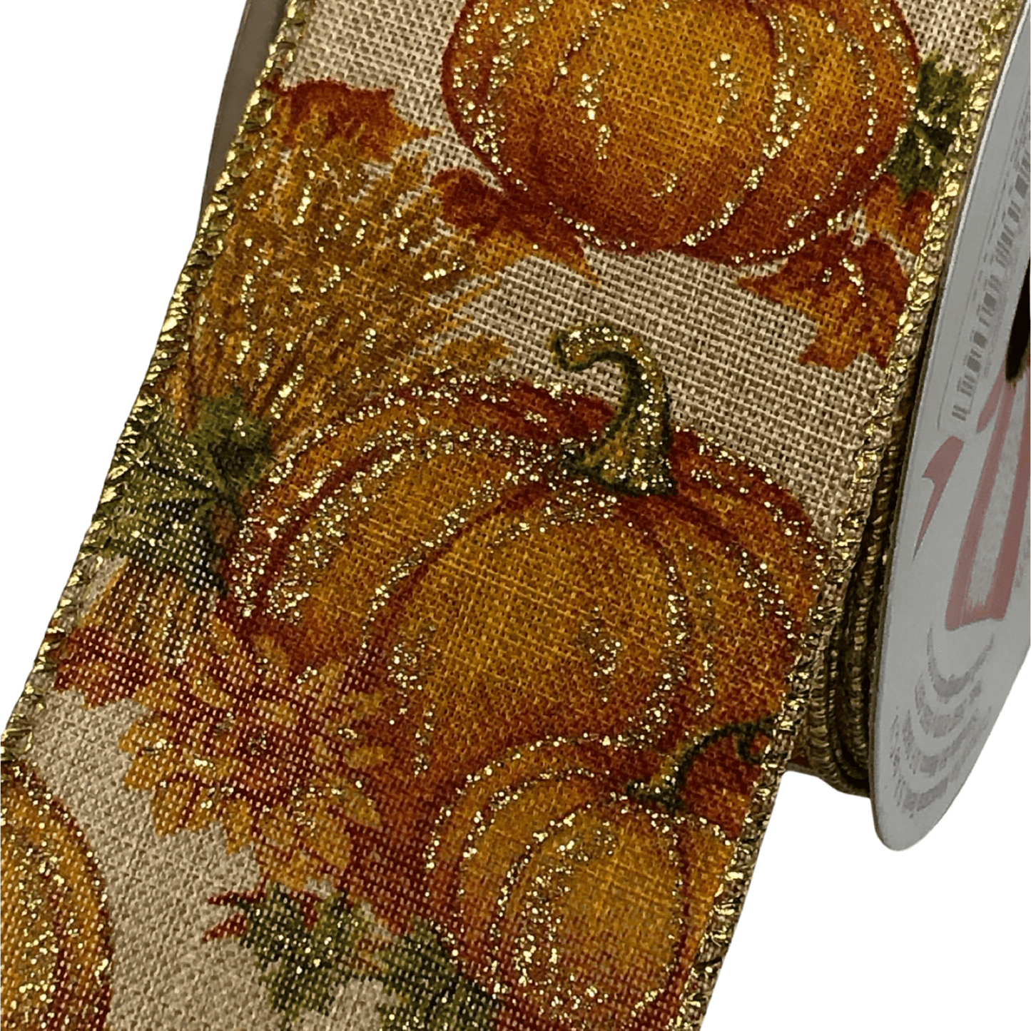 (9104) Liston otoñal con calabazas 6.3 cm x 9 m