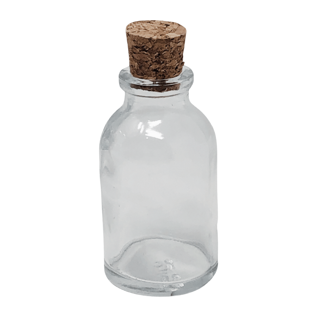 (9275) Botellita rebeca con corcho , 16 ml, 5.5 x 3 cm