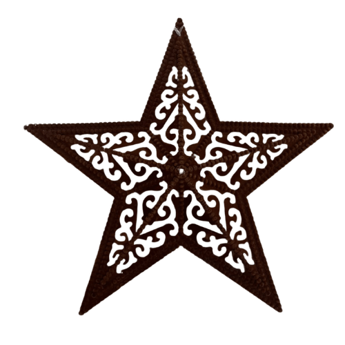 Estrella Terciopelo 3D 45Cm cafe