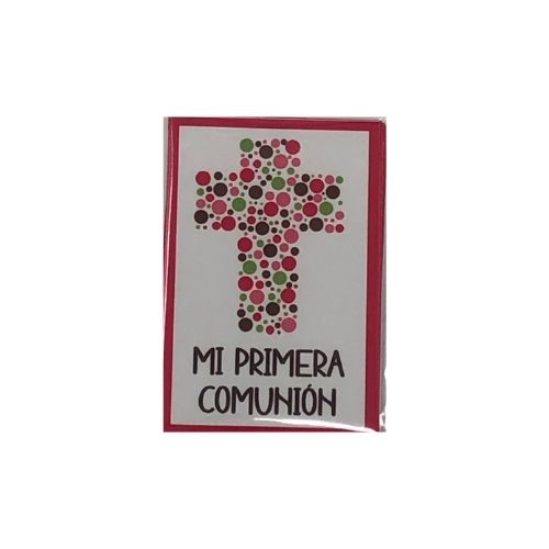 (9920) Tarjeta sticker vertical 3.5X5.5 C/10 mi primera comunion