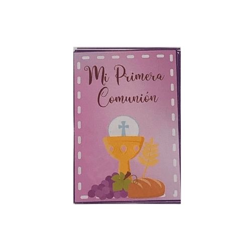(9920) Tarjeta sticker vertical 3.5X5.5 C/10 mi primera comunion