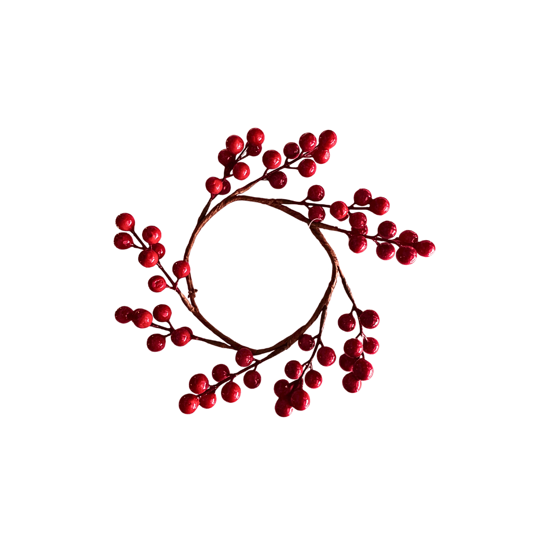 CORONA BERRIES 21CM ROJO