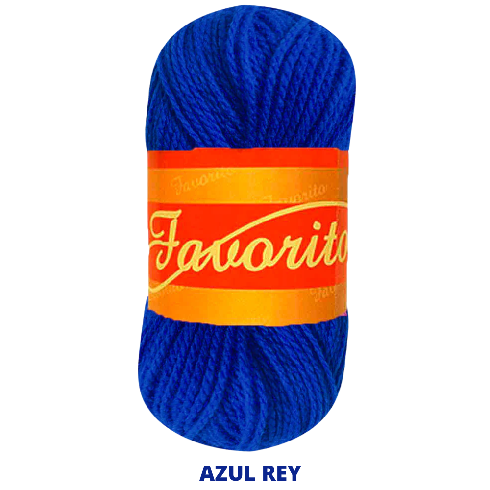 Estambre Favorito 50 Gr C-3068 Azul Rey