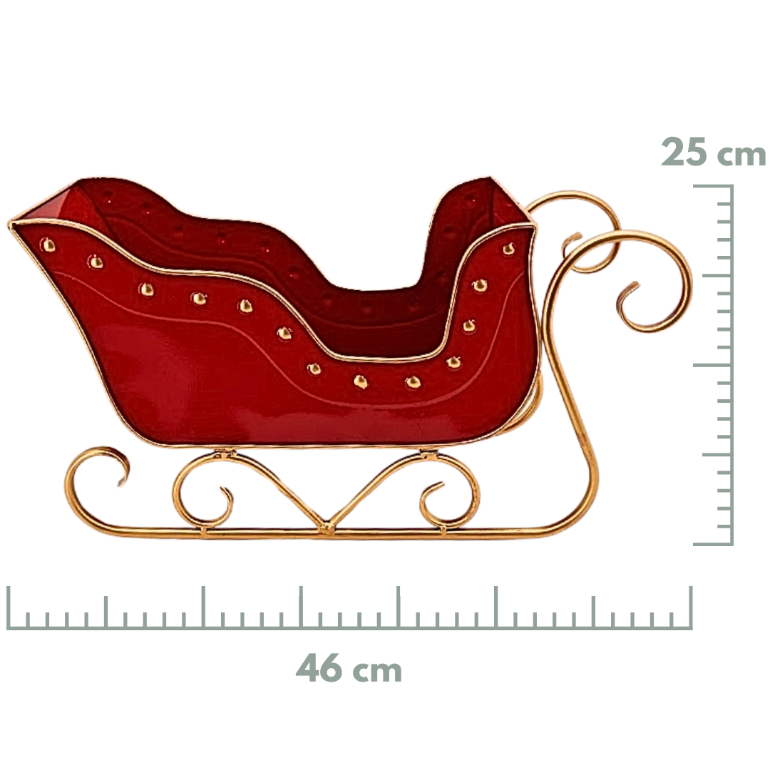 (BFF0014R) TRINEO METALICO 46X25X16CM ROJO