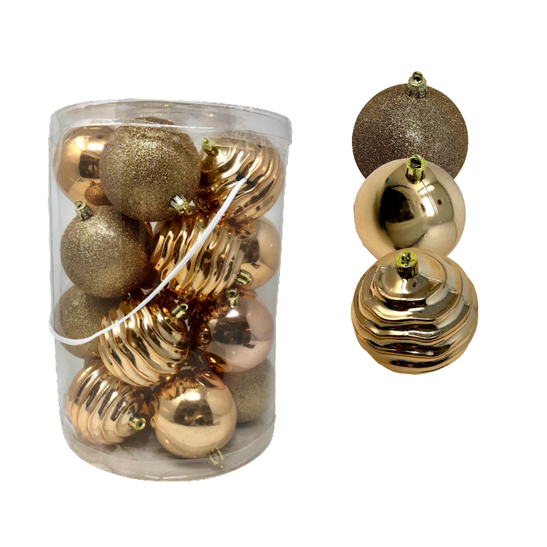 (BHK00216CP) Esfera de 8 cm c/20 pz bronce