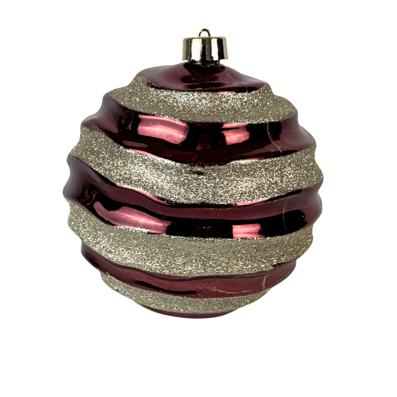 (BHK00226BUCHG) Esfera 15 cm tubo c/3 pz vino/champaña