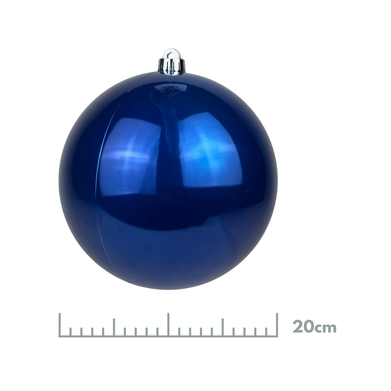 (BHK01265B) Esfera perlada 20 cm azul