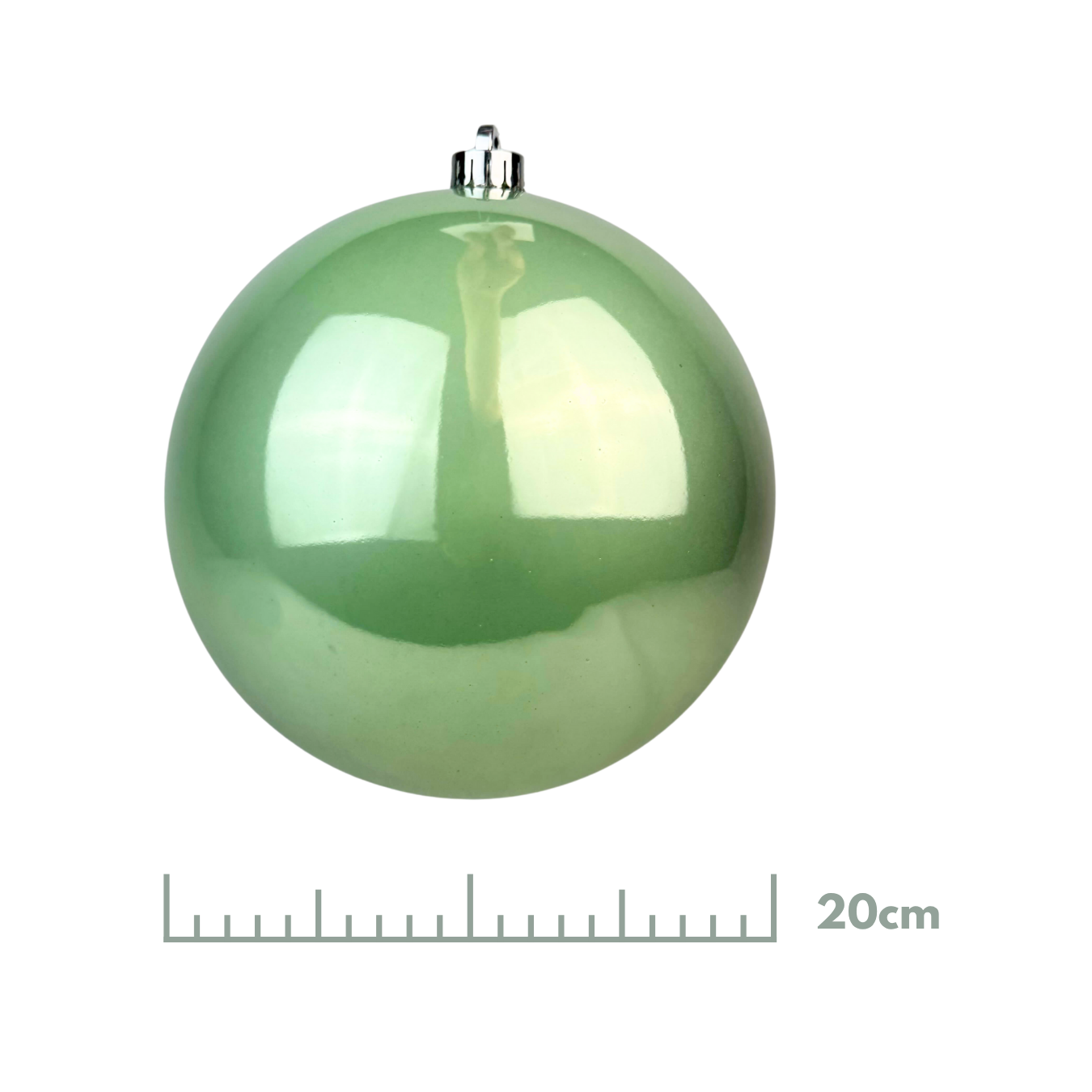 (BHK01265MT) Esfera perlada 20 cm verde menta