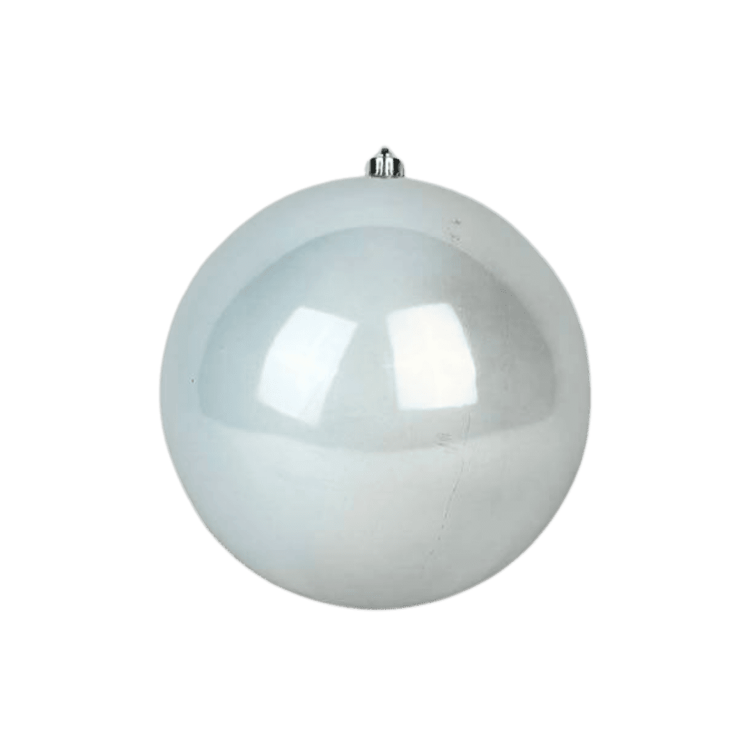 Esfera perlada plata 25 cm/30 cm