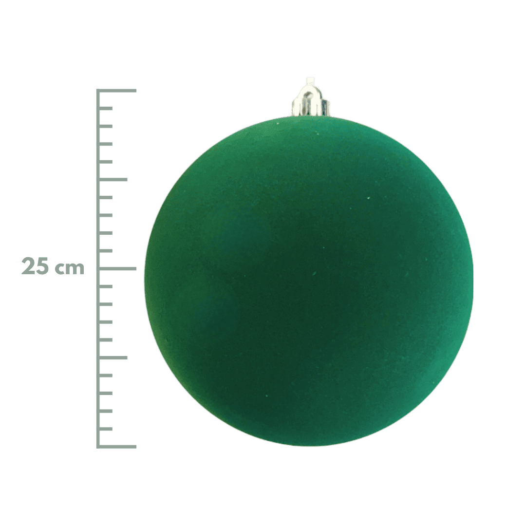 Esfera terciopelo verde 15cm/20cm/25cm/30cm