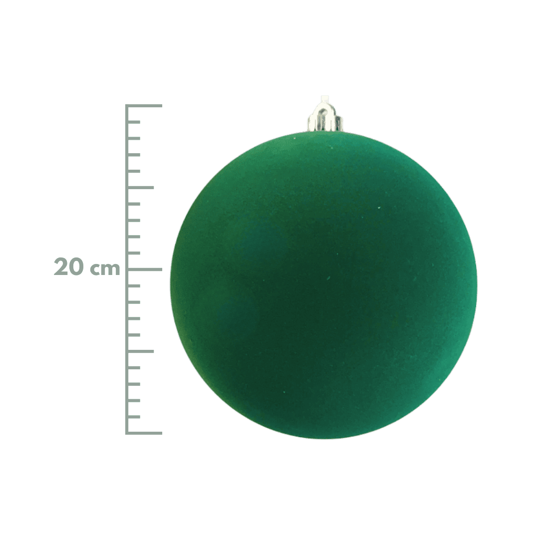 Esfera terciopelo verde 15cm/20cm/25cm/30cm