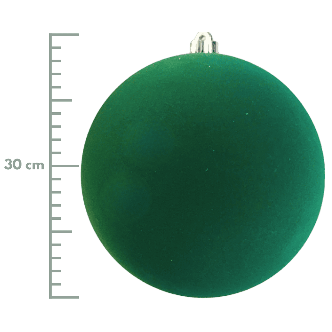 Esfera terciopelo verde 15cm/20cm/25cm/30cm