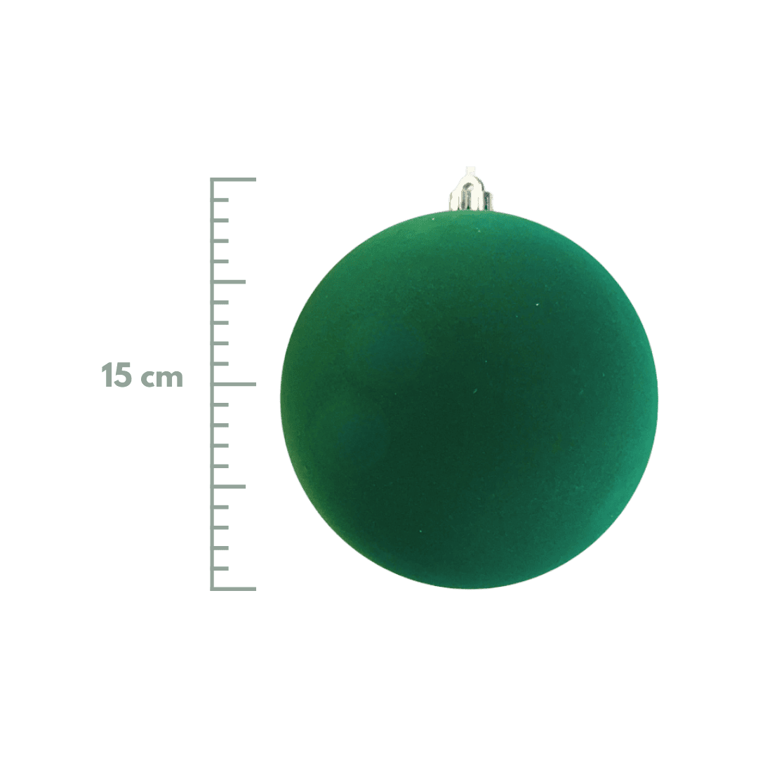 Esfera terciopelo verde 15cm/20cm/25cm/30cm