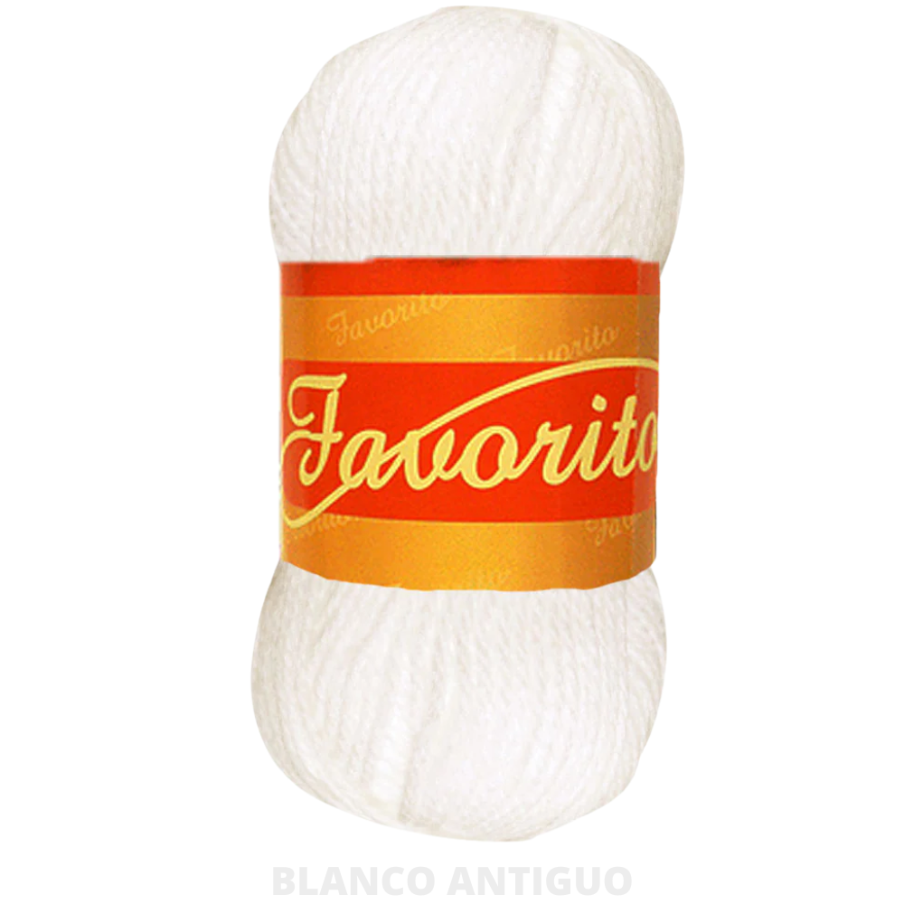 Estambre Favorito 50 Gr C-3018 Blanco Antiguo