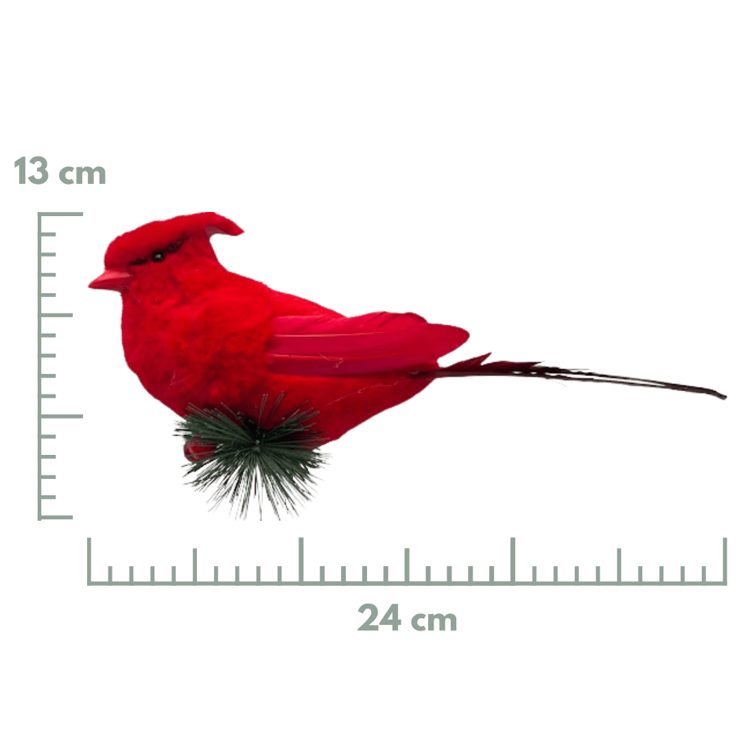 (CCY01141) PAJARO CARDENAL 24X13X4CM