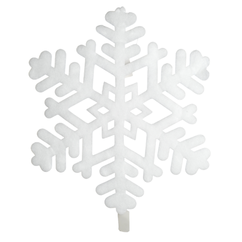 (COL1101BL) Colgante copo de nieve 36 cm blanca