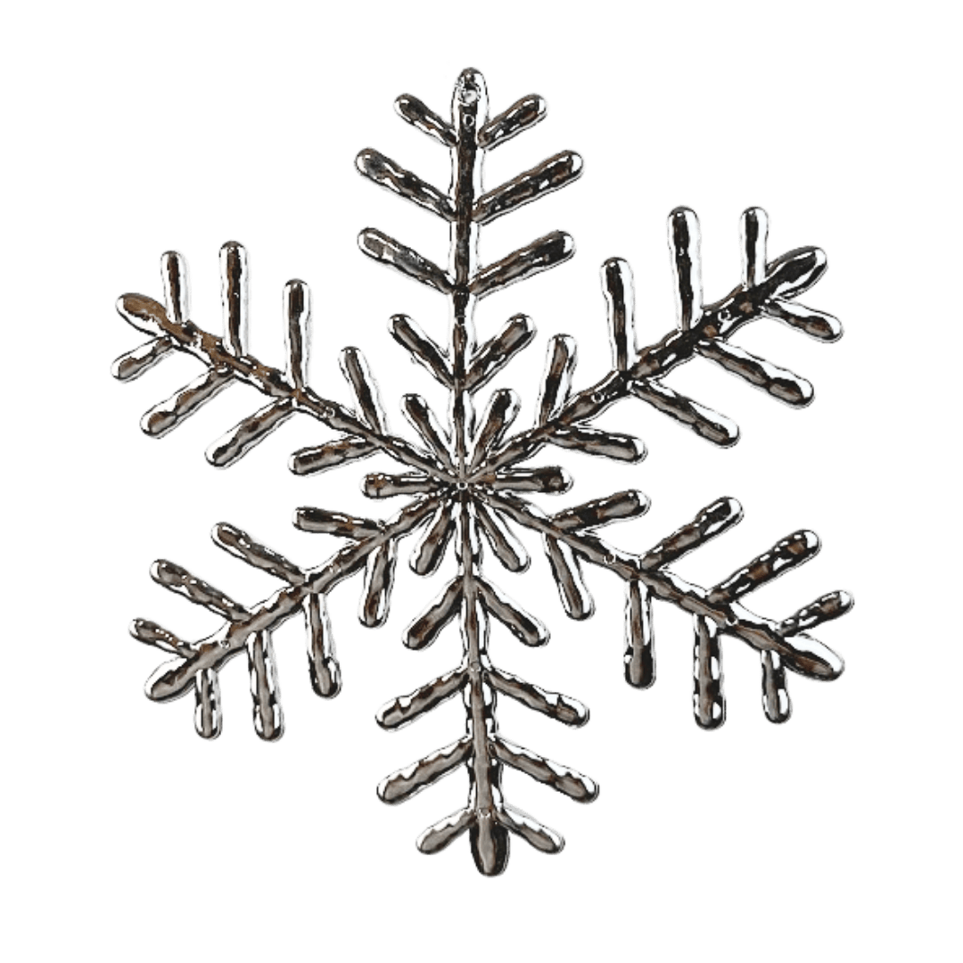 Copo de nieve 20 cm Oro/Plata