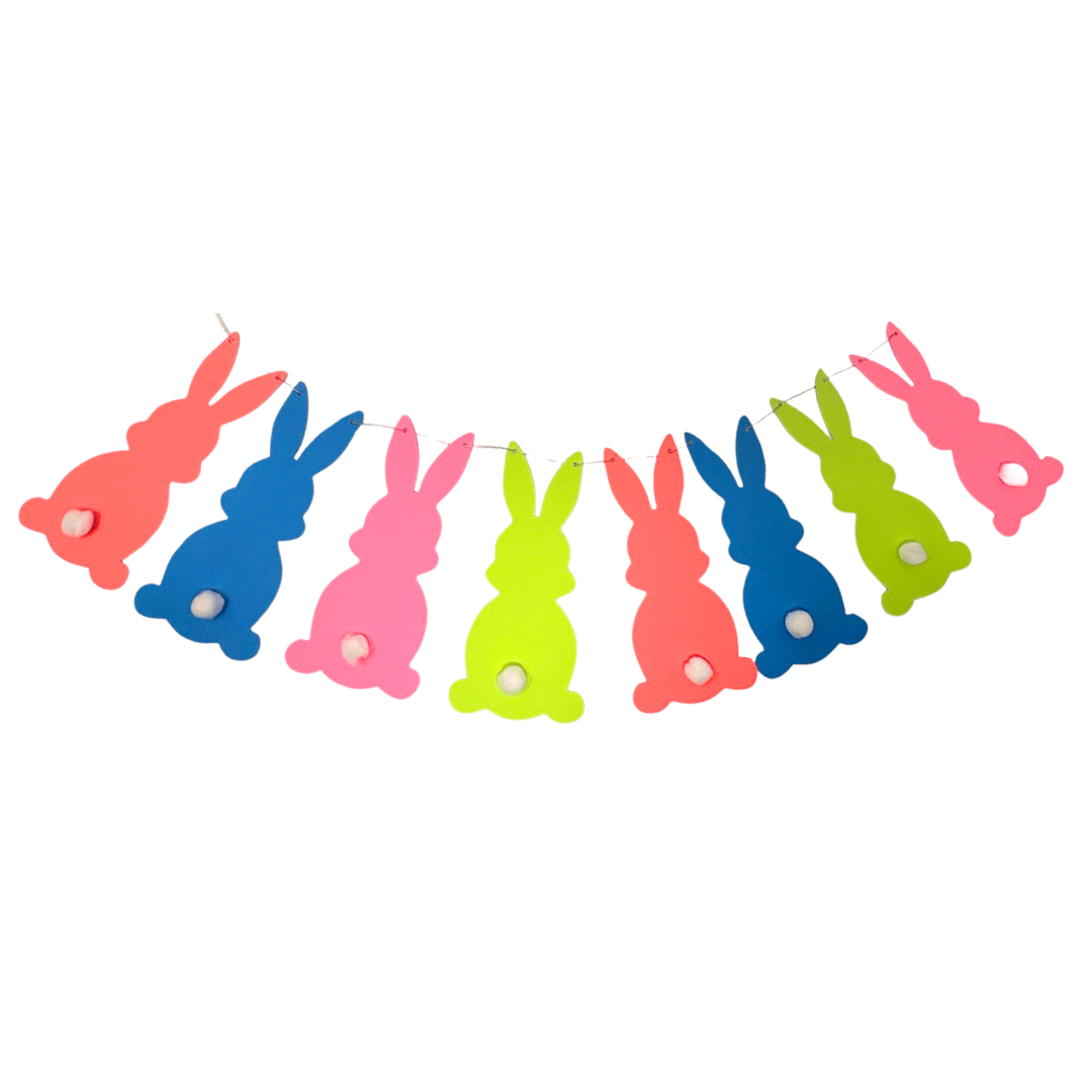 Banner conejitos 15 cm colores