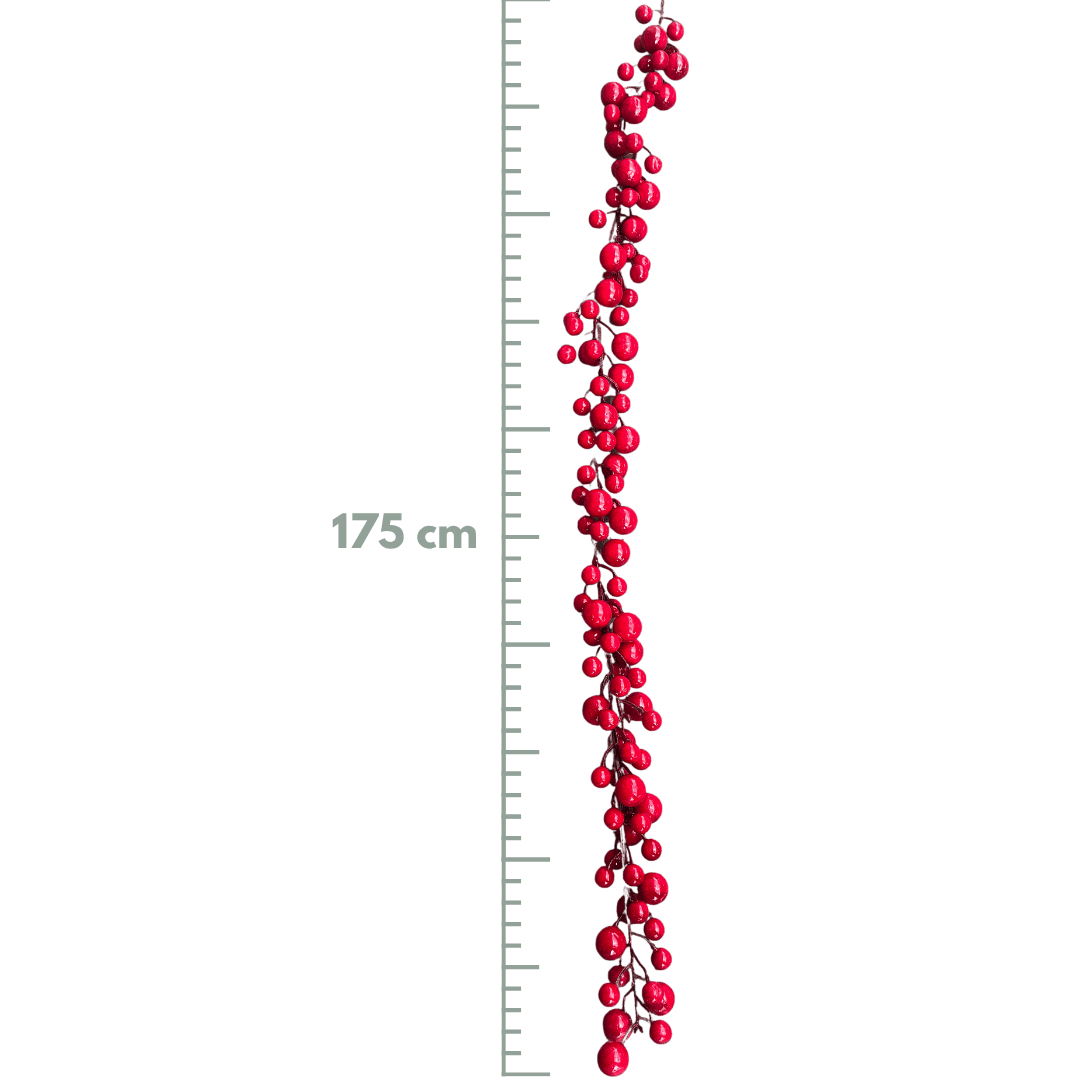 GUIA BERRIES JUMBO 175 CM ROJO